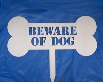 Beware of Dog Yard Stake