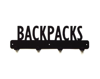 Backpacks Rack