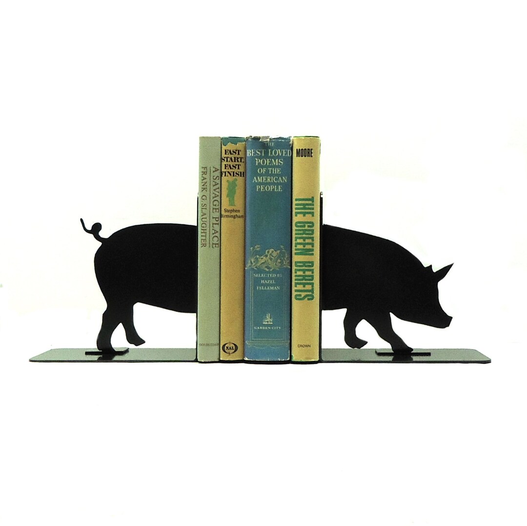 Pig Bookends Etsy