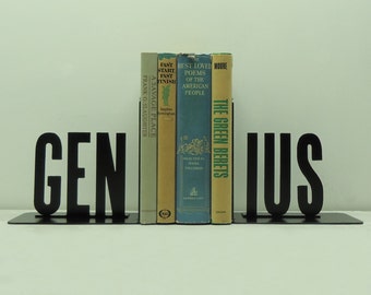 Genius Metal Art Bookends