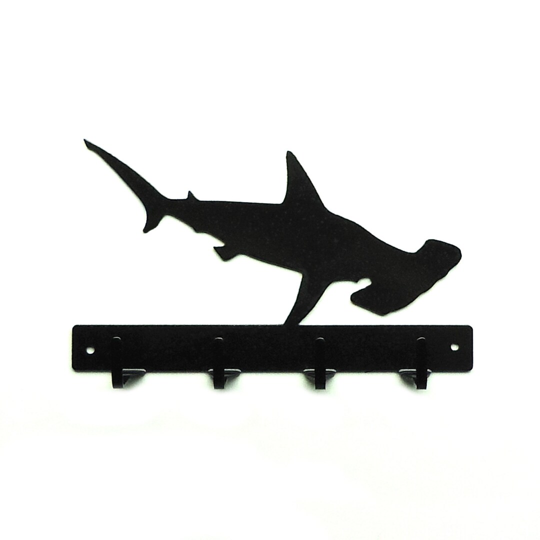 Hammerhead Shark Key Rack Etsy