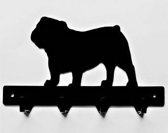 English Bulldog Leash Rack