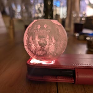 personalised lithophane Christmas bauble