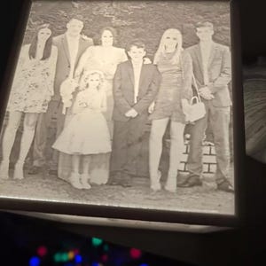 personalised 3d printed lithophane lamp