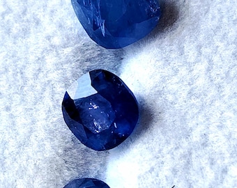 Natural Heated Ceylon Blue Sapphire Gemstones | 1.15-2.20 ct