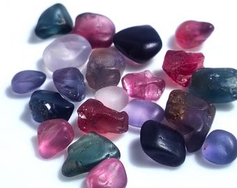 Natural Rough Spinel Lot 2 – 50 ct Multicolour Untreated Ceylon Gemstones