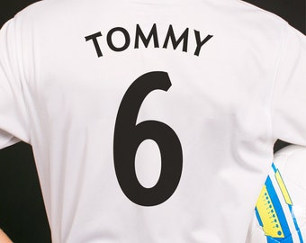 Iron On Transfer Name Number Football Shirt Custom Soccer Kit