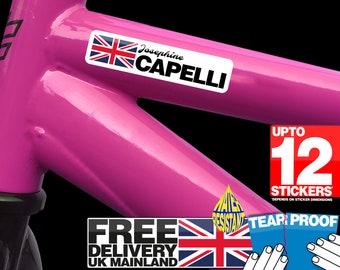 Personalised Bike Frame Sticker, Bike Decal, Bike Frame Decal, Personalized Sticker, Personalised Sticker, Bicycle Sticker, Crossbar Sticker