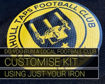 Do You Run A Local Youth Team Then Customise Kit Using An Iron, Iron On Badge, Transfer For Shirts, Iron On Sponsor, Kit Sponsor To Shirt