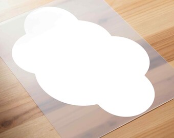 Cloud Iron On for Crafts | Easy Heat Transfer Design for Fabric, Bags, and Shirts