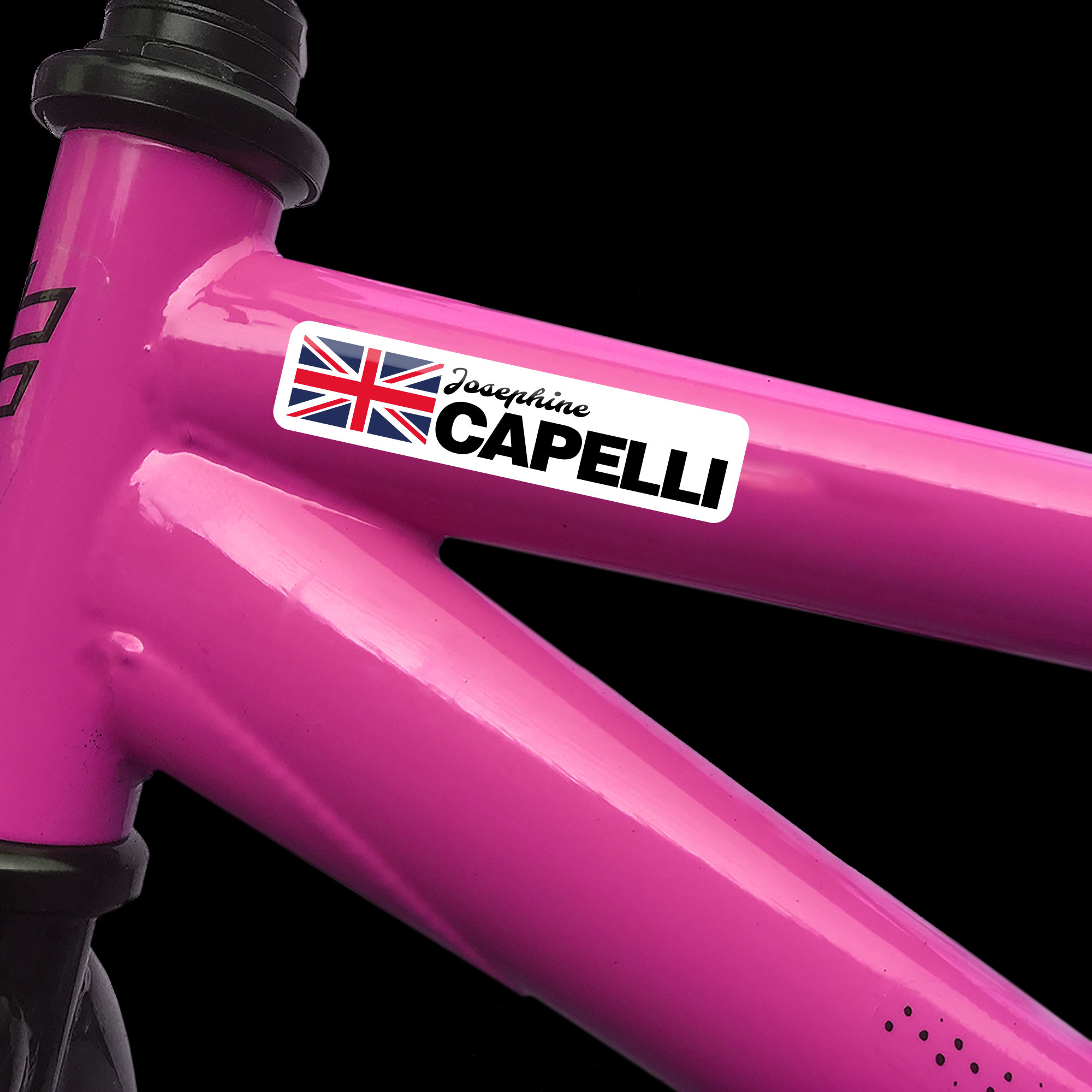 personalised bike decals