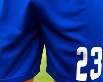 Iron On Transfer Football Shorts Number DIY Kit Numbering