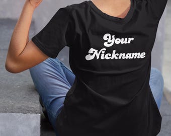 DIY Personalised Nickname Iron On | Custom Family T Shirt Transfers Easy Iron UK Seller