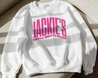 Iron On Transfer 18th Birthday Personalised Garment Decal
