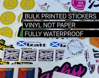 30mm Stickers Printed From Your Artwork, Square, Round, Kiss Cut Sticker, Die Cut Sticker, Branding, Merch Stickers