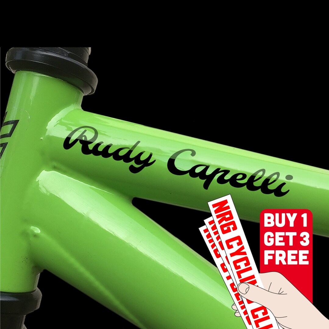 Bike Decal Bike Frame Name Decal Mountain Biking Sticker Vinyl Decal