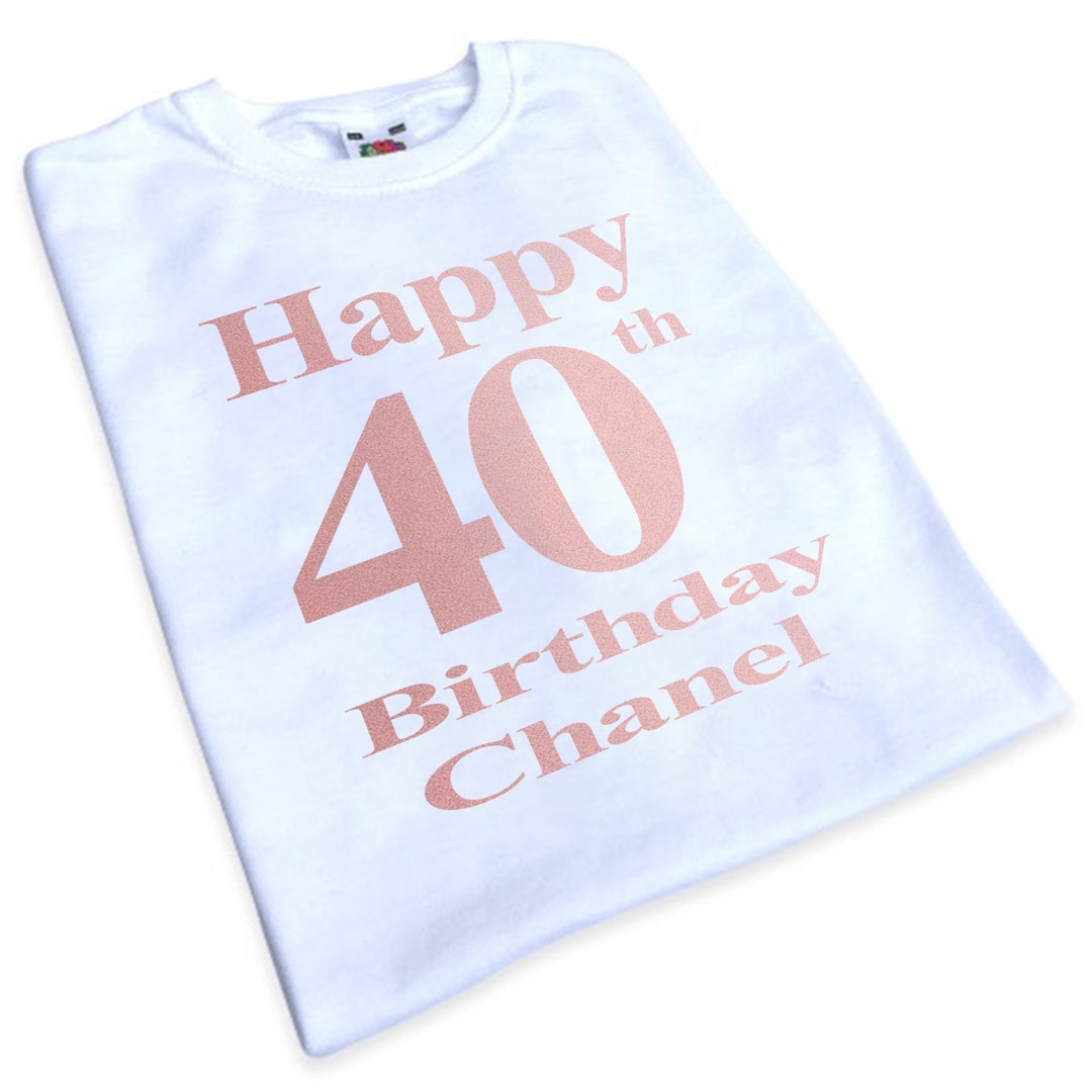 40th Birthday Ironon Transfer, Create Your Own Tshirt, Cheap Birthday