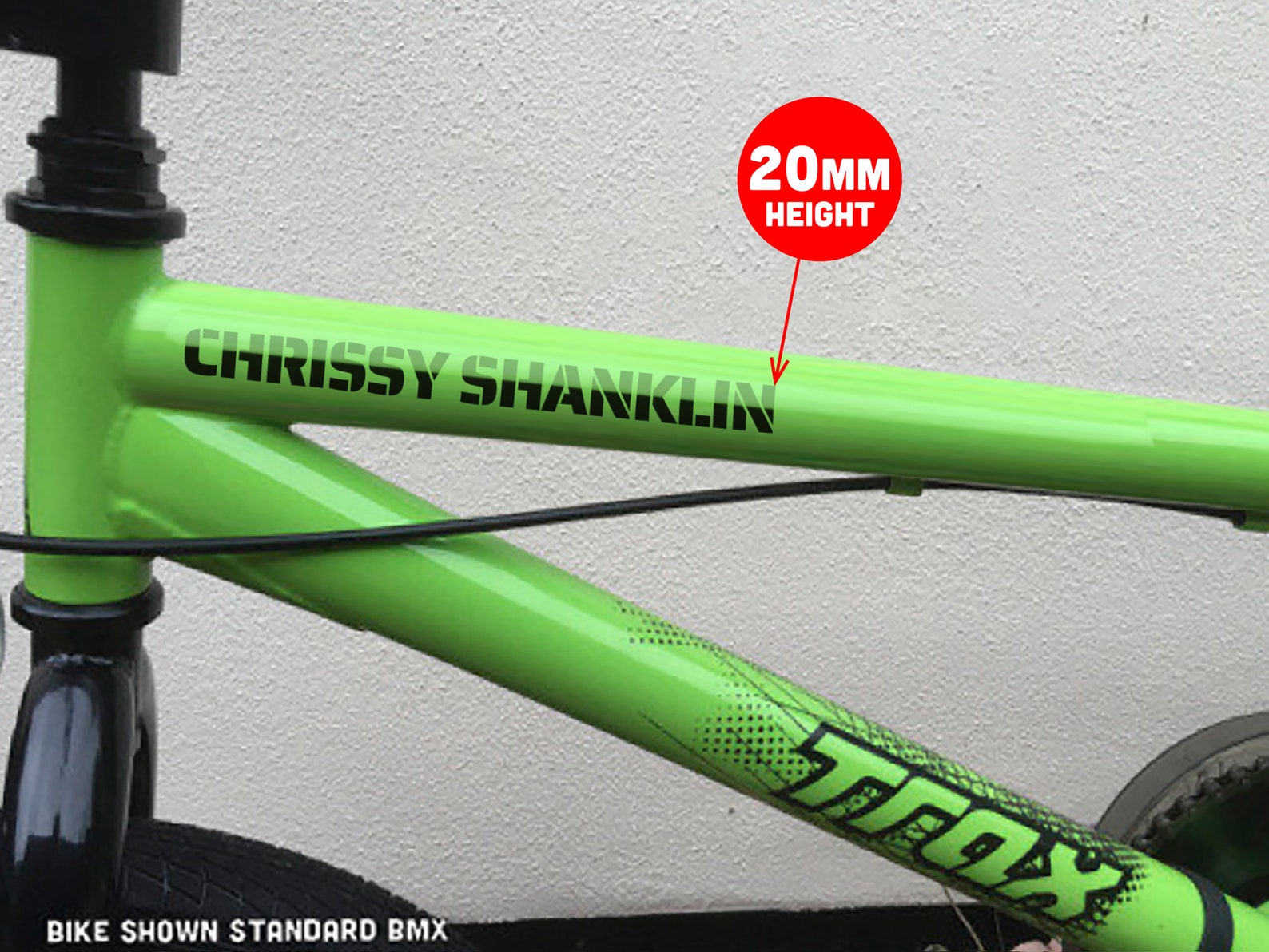 Bike Decal Bike Frame Name Decal MTB Sticker Vinyl Decal Etsy UK