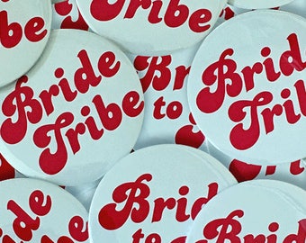 Bride Tribe Badge, Badge Printing, Hen Do Badge - Photo Badge, Custom Badge, Personalised Badge, Gifts For The Bride