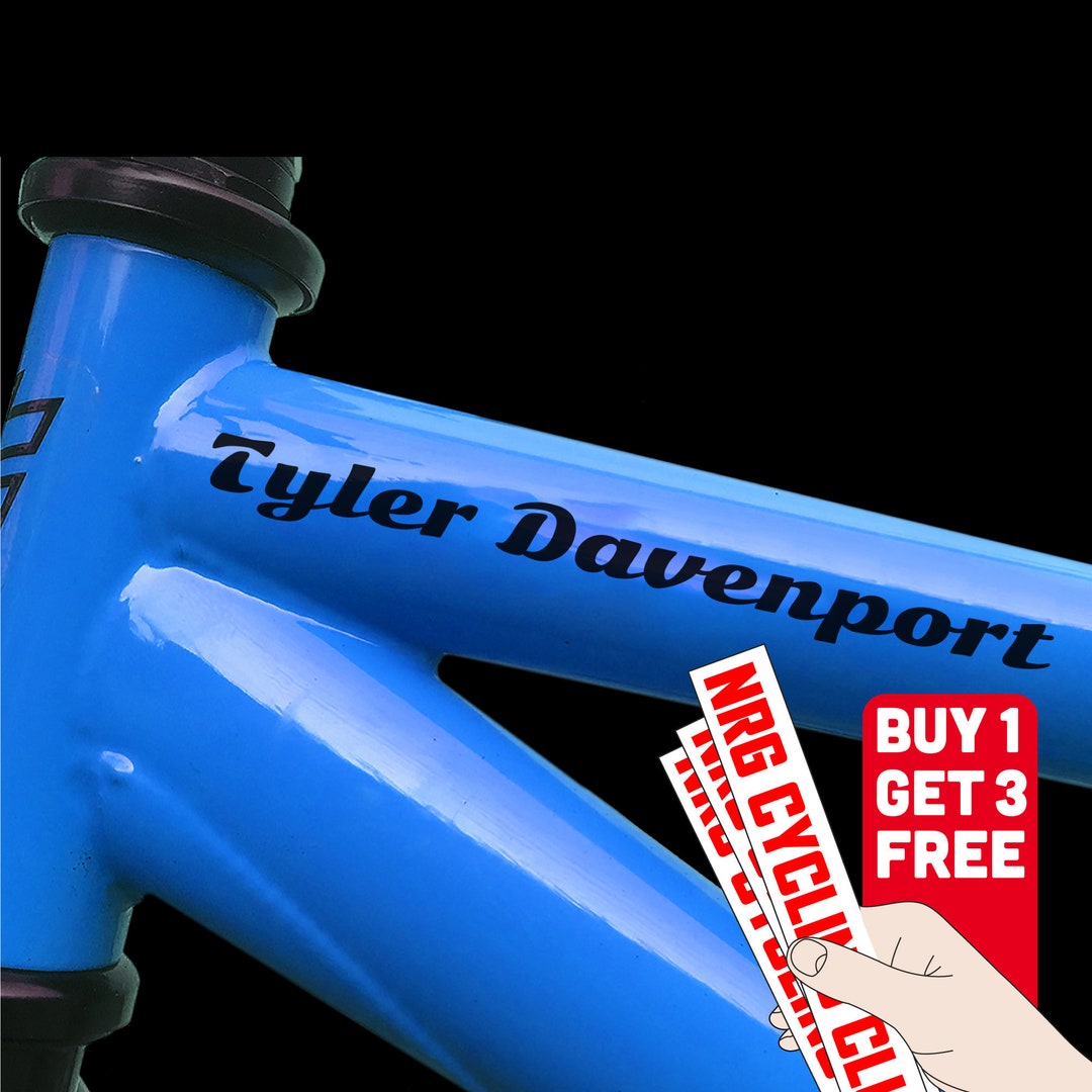 Bike Decal Bike Frame Name Decal MTB Sticker Vinyl Decal Personalised