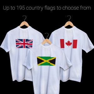 Iron On Flag T Shirt Transfer, Country Flag, Patriotic, Create Your Own T Shirt