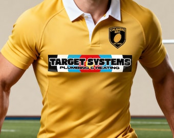 Rugby Sponsor Logo Iron-On Transfer | DTF Printed | Personalised Club Shirt Badge | Teamwear