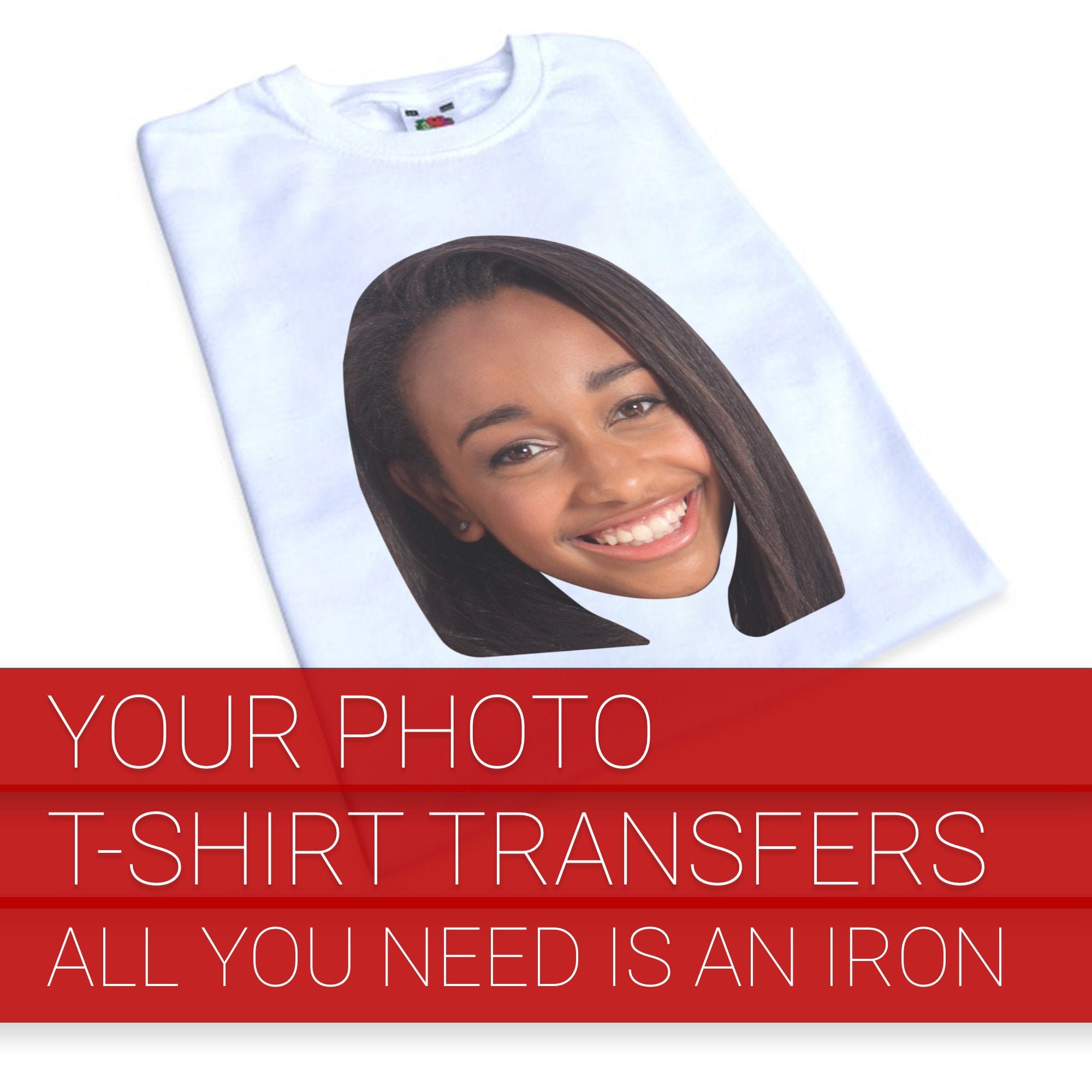Custom Iron on Full Colour Vinyl Transfers T-shirt Printing Ready