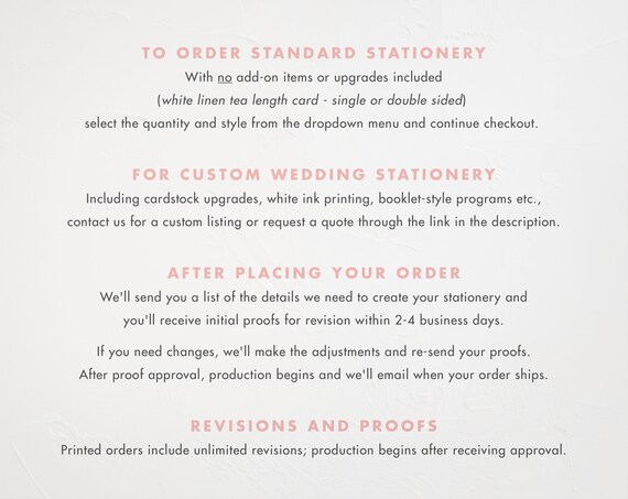 Madelyn Romantic Calligraphy Wedding Program Black And Etsy