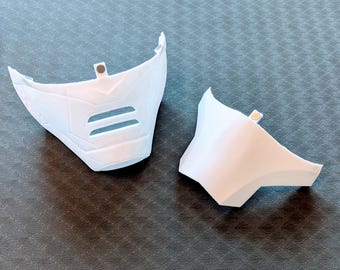 Lower Faceplate for Quest 3 and Quest 3s Cyberpunk VR Helmet