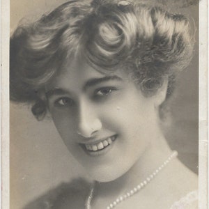 Sybil Arundale Vintage RPPC Postcard Ephemera Edwardian photo Used #6