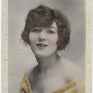 Glossy RPPC E Courtney Vintage Photo Postcard Lilywhite Photographic Series