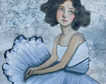 Anna Watercolor online class, Art Lesson, self paced painting, downloadable