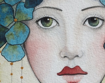Blue and Gold Watercolor online class