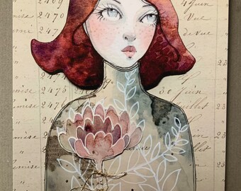 5 x 7 Postcard Art Print #293 Artwork Gifts For Her Mail Art