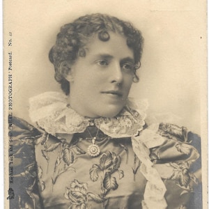 RPPC Vesta Victoria Vintage Photo Postcard Ephemera Edwardian Unused