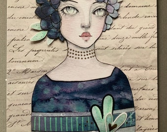 5 x 7 Postcard Art Print #295 Artwork Gifts For Her Mail Art