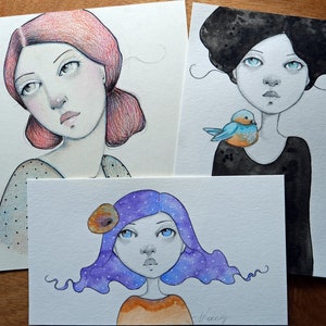 万華鏡水彩画と色鉛筆のレッスン、オンラインアートクラス