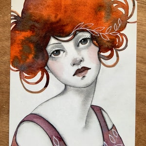 Impressão de cartão postal 5 x 7 #235 presentes de arte para sua arte postal