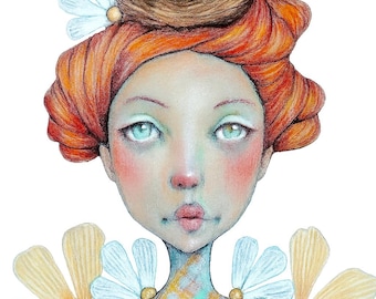 Hoja de collage y páginas para colorear Art Journal para mujeres, imprimibles florales, regalo para ella