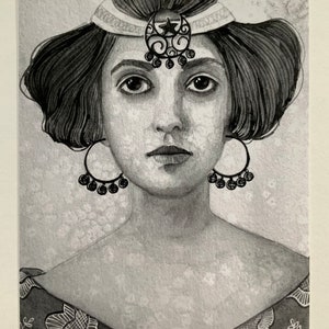 5 x 7 impressão de arte de cartão postal #282 presentes de arte para sua arte postal