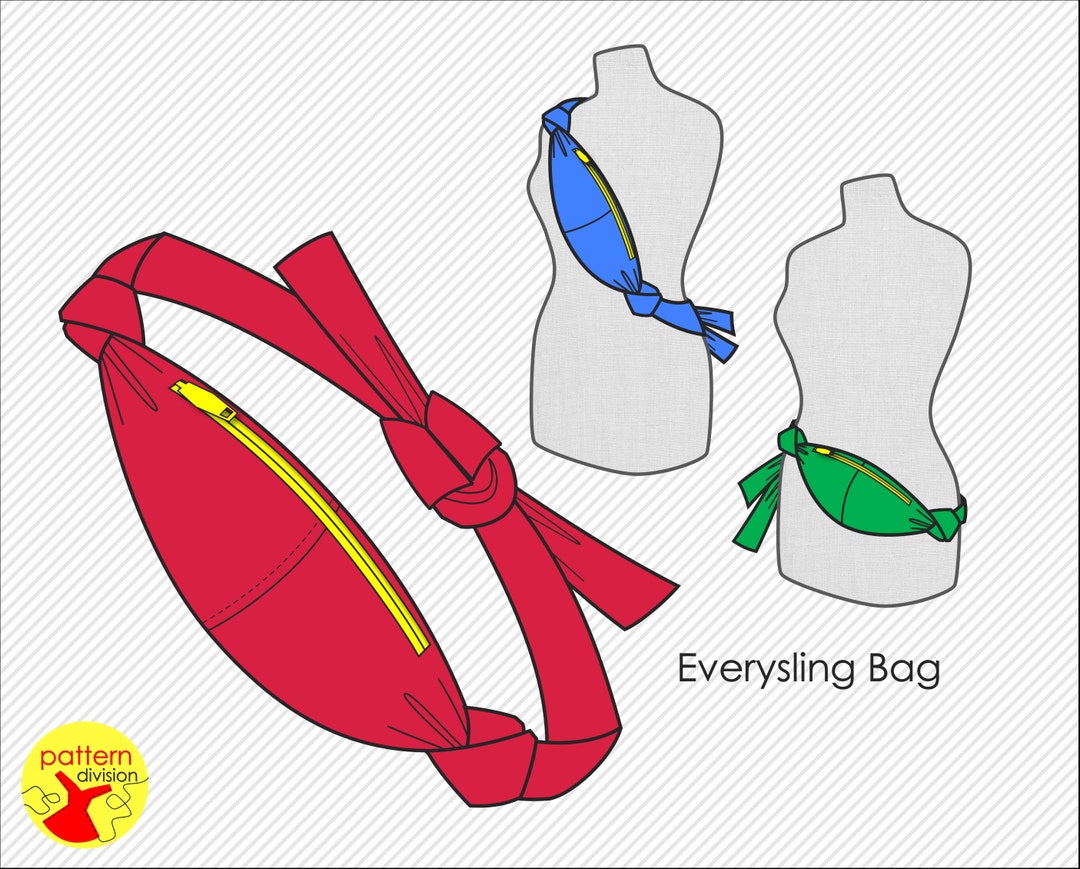 Patrón de costura en PDF para Everysling Bag (Riñonera