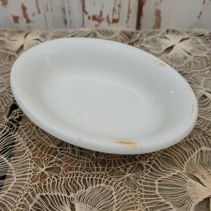 Mooie dikke antieke zeepbakje Ironstone Shabby Brocante AS-IS
