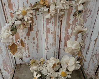 Vintage PRETTY French Floral Millinery Decoration Shabby Brocante FAB As-Is