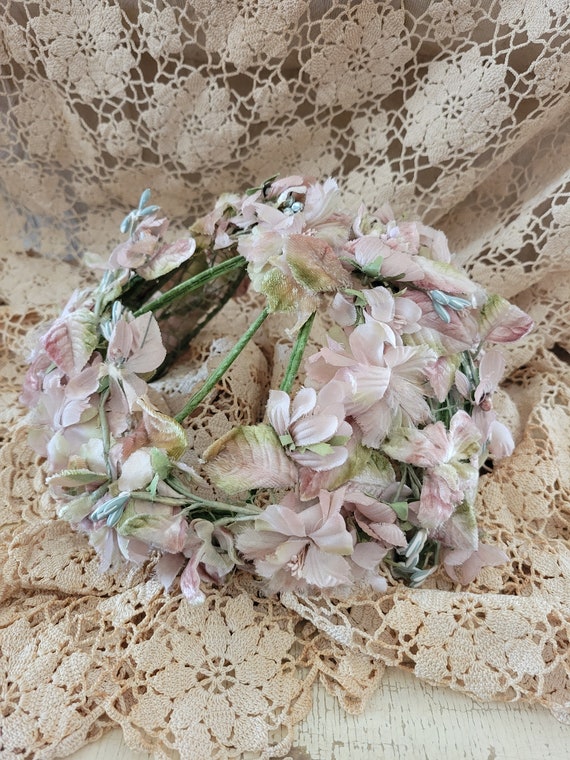 Vintage Lavender Purple Floral Millinery Hat Headpiece  display picture 2