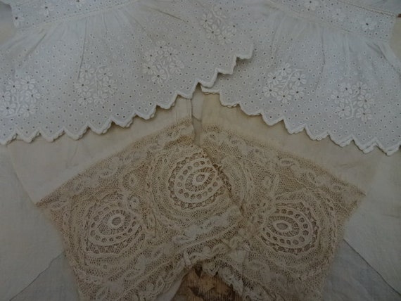 Vintage PAIR Antique Victorian Woman's Bodice Blo… - image 9