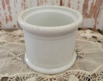 Vintage Chunky Antique Off-white Military Mug Ironstone Shabby Brocante AS-IS