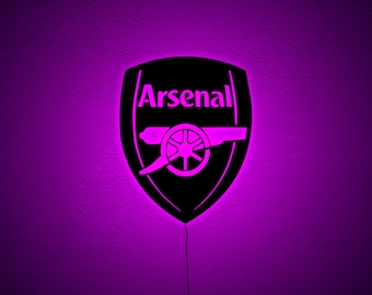 Arsenal Neon Sign-Arsenal Logo Led Wall Art-Arsenal Lightup Decor-Football Team Logo-Arsenal Logo Wall Art-Christmas Gift for Football Fans