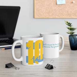 Fußballspieler Tasse, Fußballfan Geschenk, Sportkaffeetasse, Fußball Geschenkidee, Fußball Papa Geschenk, die Ziege, 10, der beste Fußballspieler