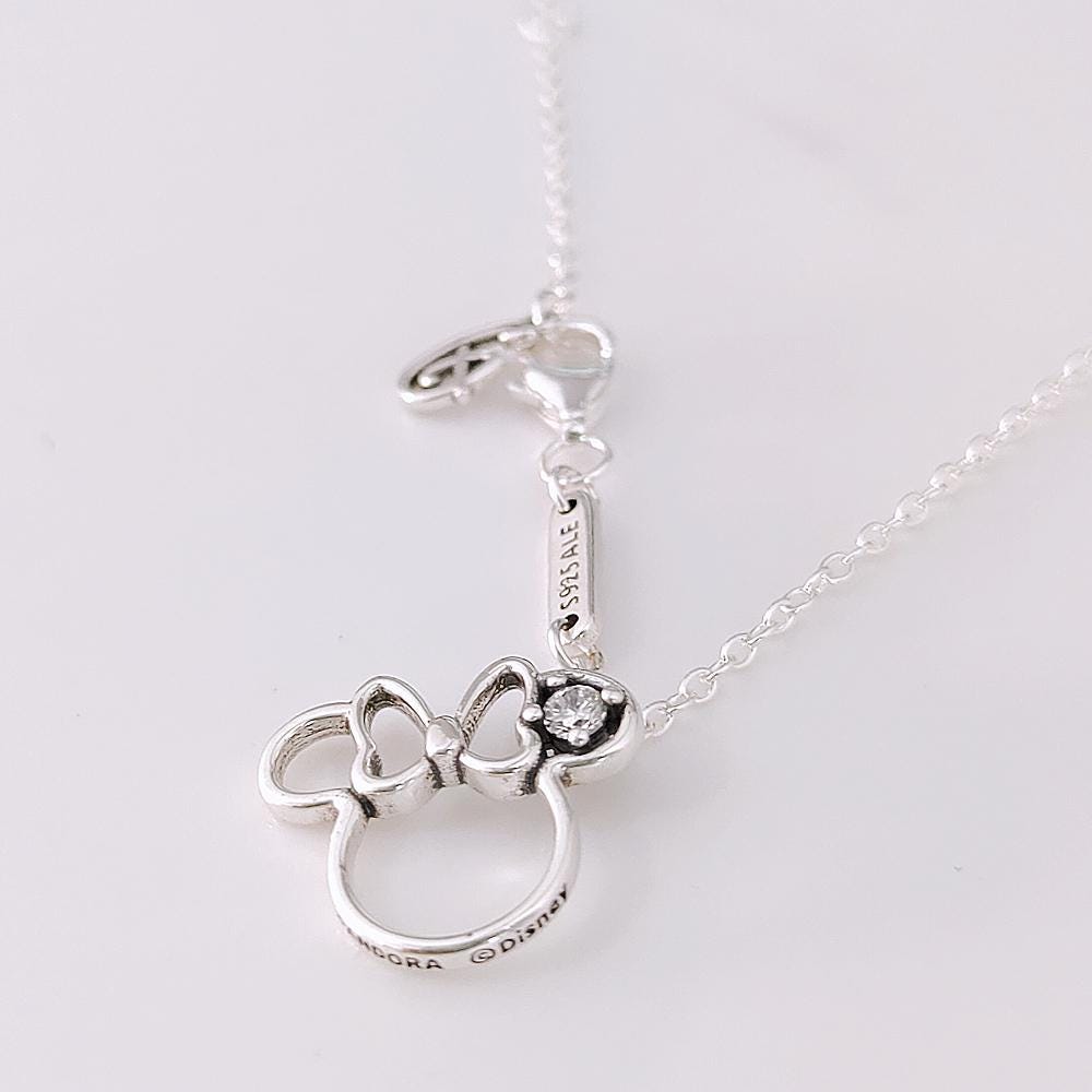 アクセサリー Disney Minnie Mouse Silhouette Necklace Disney Minnie Mouse Silhouette Collier Necklace