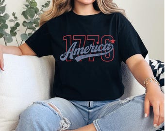 America T-Shirt | Patriotic Graphic Tee | USA Shirt | Fourth of July T-Shirt | Vintage American Flag Tee
